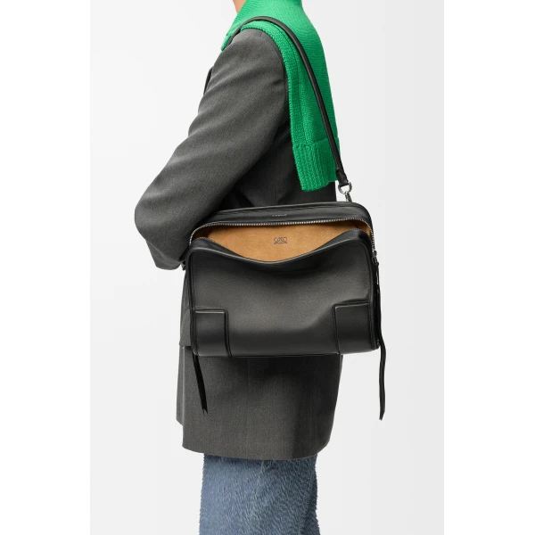 Loewe Medium Amazona 180 bag in soft calfskin, Black | Totes & Top-Handle Bags | Luxury Shoes 