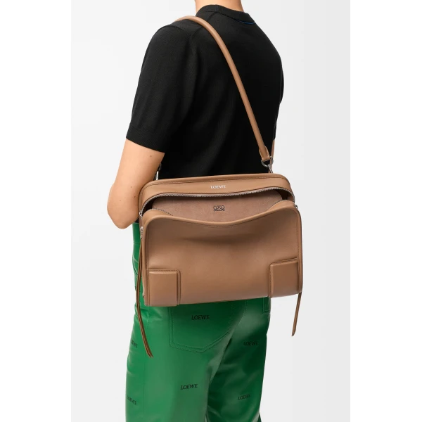 Loewe Medium Amazona 180 bag in soft calfskin, Mocha | Totes & Top-Handle Bags | Luxury Shoes 