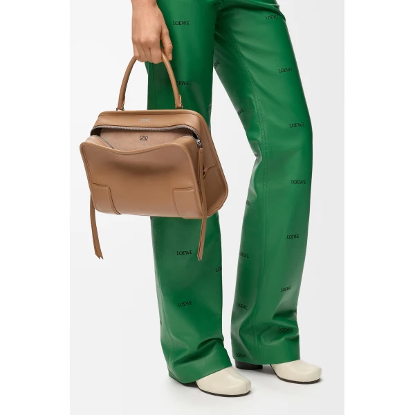 Loewe Medium Amazona 180 bag in soft calfskin, Mocha | Totes & Top-Handle Bags | Luxury Shoes 