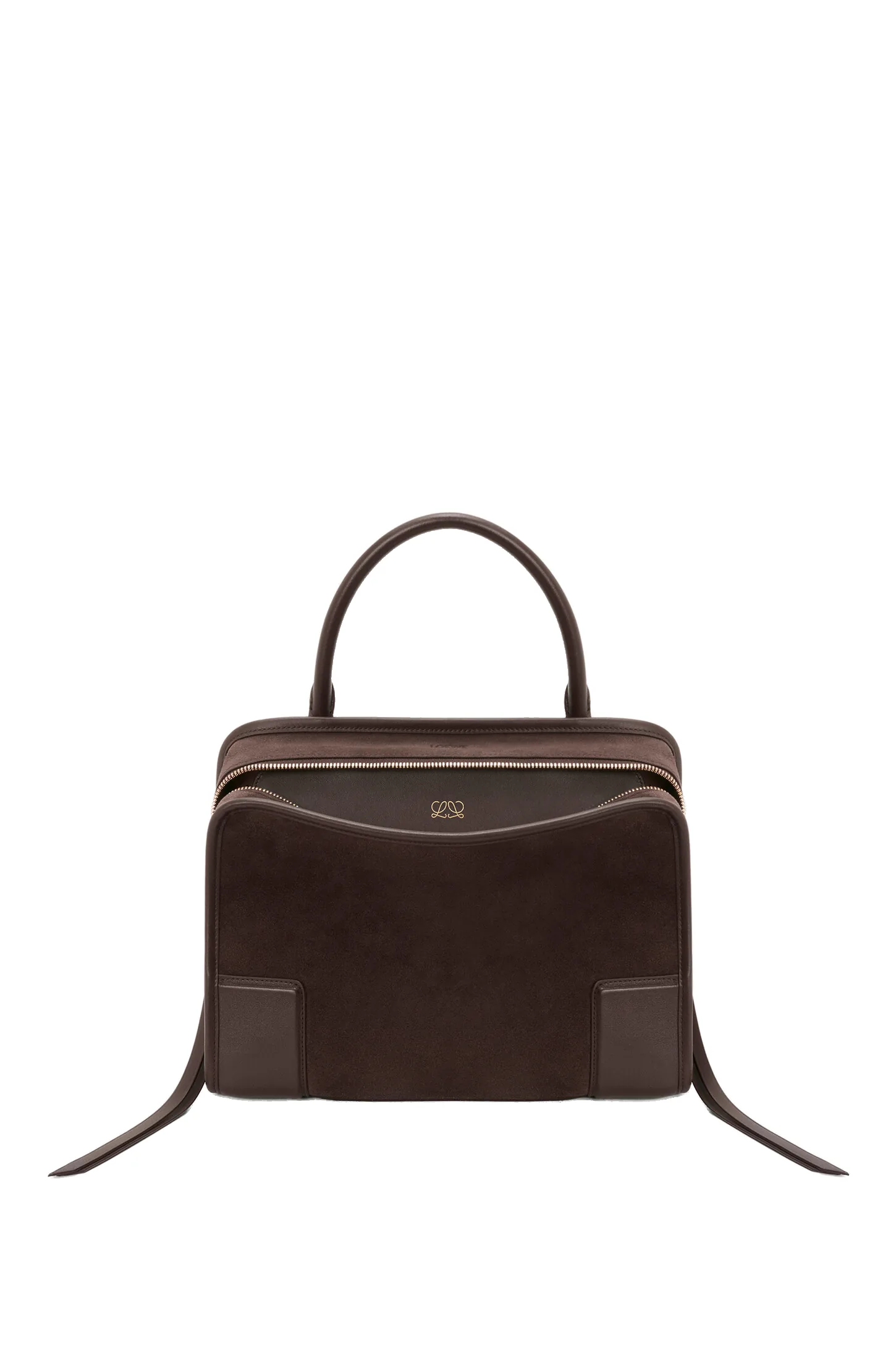 Loewe Medium Amazona 180 bag in suede, Dark Chestnut | Totes & Top-Handle Bags | Luxury Shoes Loewe Medium Amazona 180 bag in suede, Dark Chestnut | Totes & Top-Handle Bags | Luxury Shoes