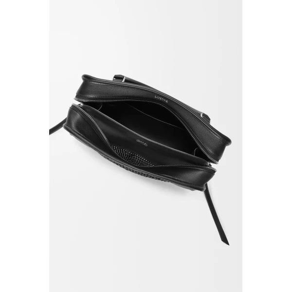 Loewe Medium Amazona 180 bag in woven calfskin, Black | Totes & Top-Handle Bags | Luxury Shoes 