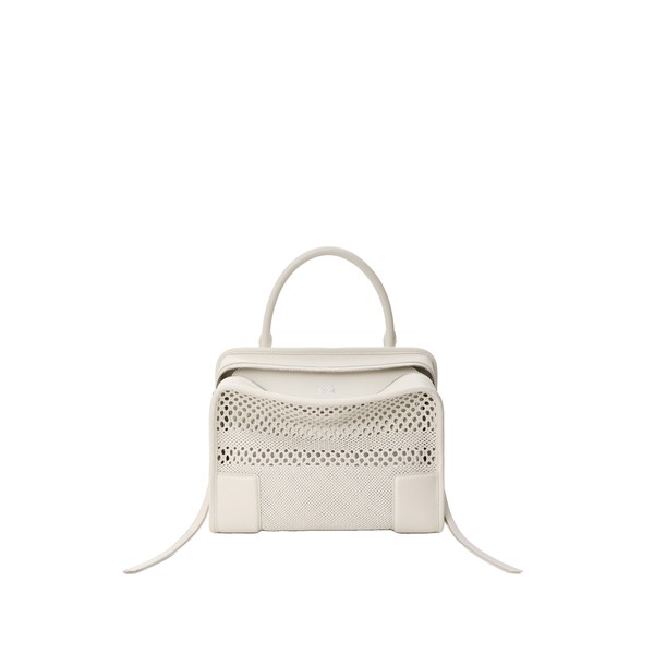 Loewe Medium Amazona 180 bag in woven calfskin, Soft White | Totes & Top-Handle Bags | Luxury Shoes 