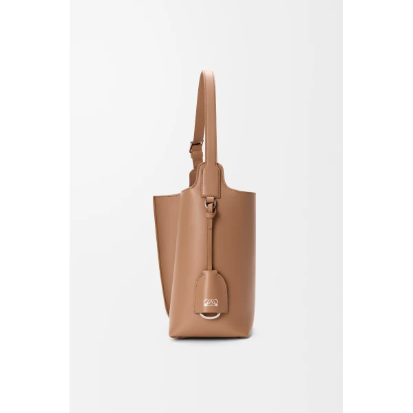 Loewe Medium Bilbao bucket in smooth calfskin, Mocha | Bucket Bags | Luxury Shoes 