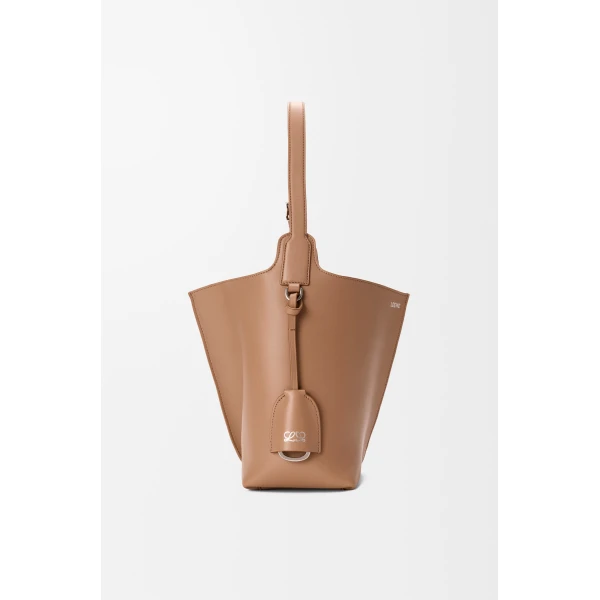 Loewe Medium Bilbao bucket in smooth calfskin, Mocha | Bucket Bags | Luxury Shoes 