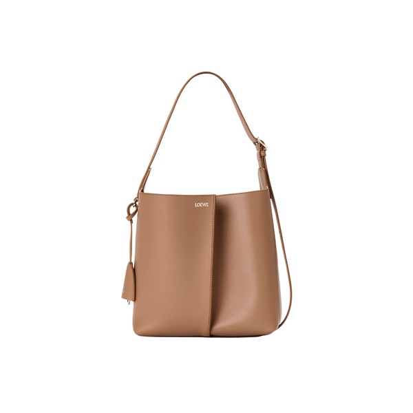 Loewe Medium Bilbao bucket in smooth calfskin, Mocha | Bucket Bags | Luxury Shoes 