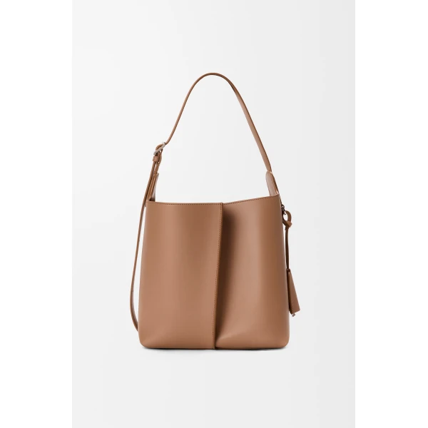 Loewe Medium Bilbao bucket in smooth calfskin, Mocha | Bucket Bags | Luxury Shoes 