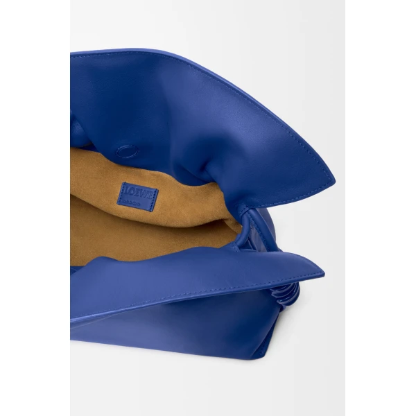 Loewe Medium Coil Flamenco clutch in nappa calfskin, Stellar Blue | Shoulder & Crossbody Bags | Luxury Shoes 