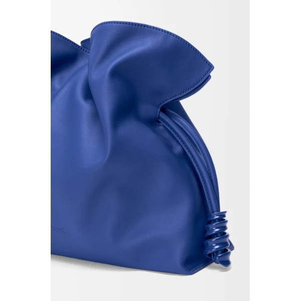 Loewe Medium Coil Flamenco clutch in nappa calfskin, Stellar Blue | Shoulder & Crossbody Bags | Luxury Shoes 
