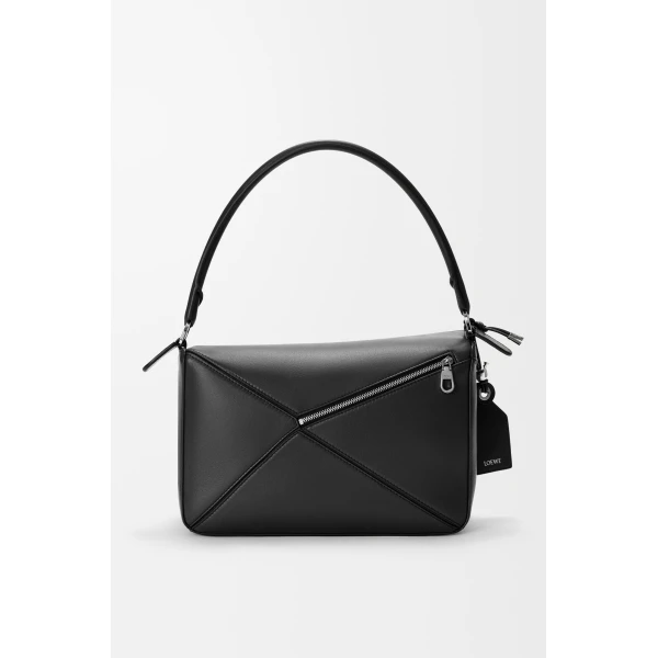 Loewe Medium Featherlight Puzzle bag in nappa lambskin, Black | Shoulder & Crossbody Bags | Luxury Shoes 