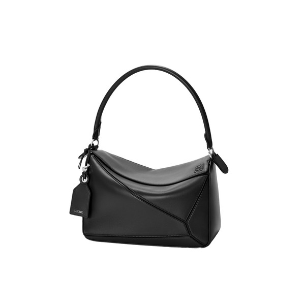 Loewe Medium Featherlight Puzzle bag in nappa lambskin, Black | Shoulder & Crossbody Bags | Luxury Shoes 