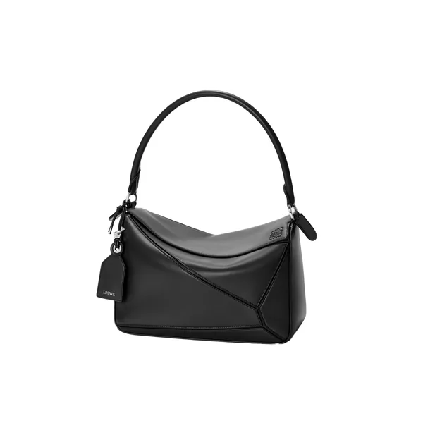 Loewe Medium Featherlight Puzzle bag in nappa lambskin, Black | Shoulder & Crossbody Bags | Luxury Shoes 