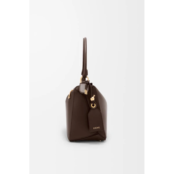 Loewe Medium Featherlight Puzzle bag in nappa lambskin, Dark Chestnut | Shoulder & Crossbody Bags | Luxury Shoes 