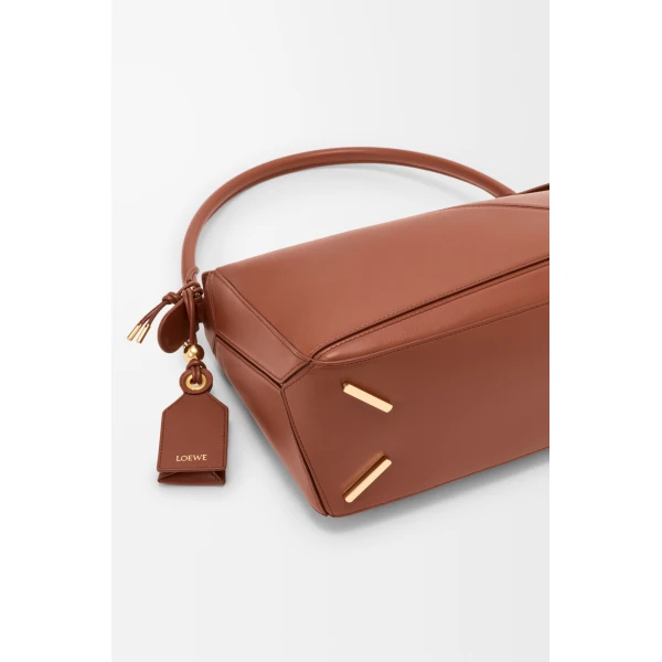 Loewe Medium Featherlight Puzzle bag in nappa lambskin, Pecan | Shoulder & Crossbody Bags | Luxury Shoes 