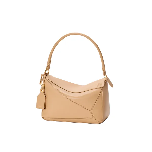 Medium Featherlight Puzzle bag in nappa lambskin, Silk Beige