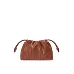 Loewe Medium Flamenco Pleats purse in nappa lambskin, Pecan | Shoulder & Crossbody Bags | Luxury Shoes 