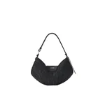 Loewe Medium Loewe Swing bag in raffia and calfskin, Black | Totes & Top-Handle Bags | Luxury Shoes 