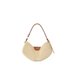 Loewe Medium Loewe Swing bag in raffia and calfskin, Natural/Tan | Totes & Top-Handle Bags | Luxury Shoes 