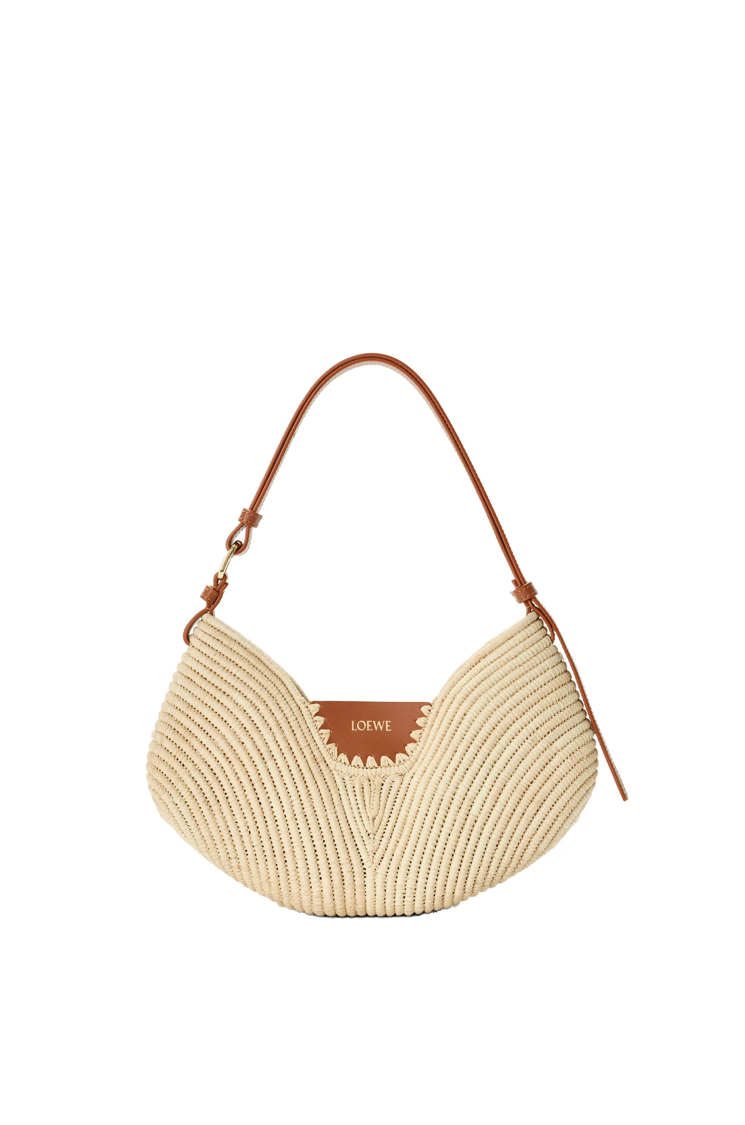 Loewe Medium Loewe Swing bag in raffia and calfskin, Natural/Tan | Totes & Top-Handle Bags | Luxury Shoes Loewe Medium Loewe Swing bag in raffia and calfskin, Natural/Tan | Totes & Top-Handle Bags | Luxury Shoes