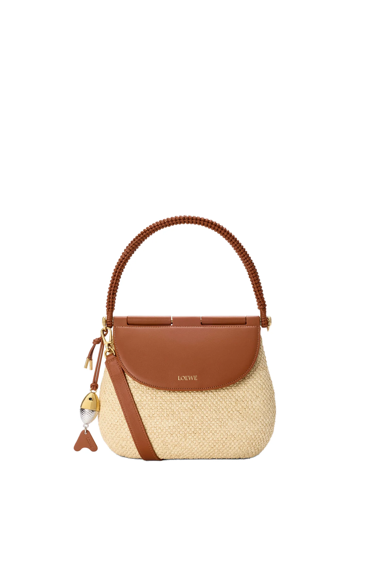 Loewe Medium Pescador bag in raffia and calfskin, Natural/Tan | Totes & Top-Handle Bags | Luxury Shoes Loewe Medium Pescador bag in raffia and calfskin, Natural/Tan | Totes & Top-Handle Bags | Luxury Shoes