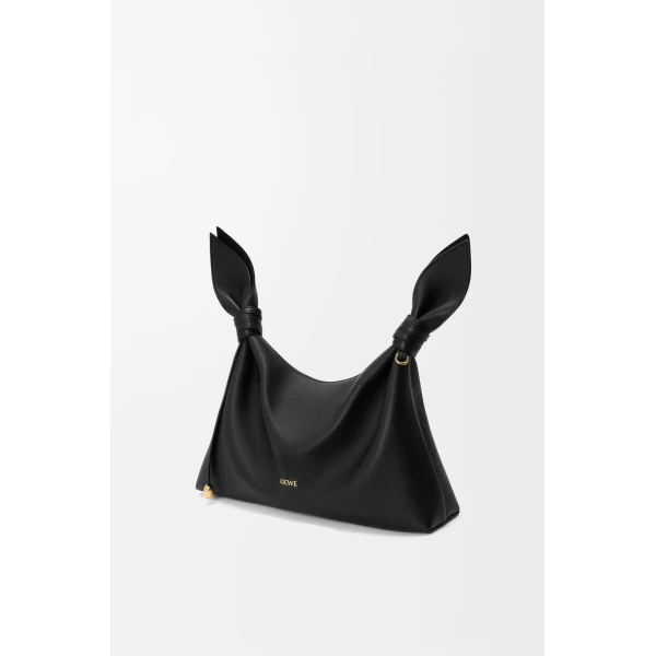 Loewe Medium Scarf bag in smooth calfskin, Black | Shoulder & Crossbody Bags | Luxury Shoes 