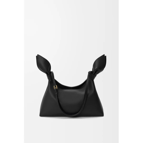 Loewe Medium Scarf bag in smooth calfskin, Black | Shoulder & Crossbody Bags | Luxury Shoes 