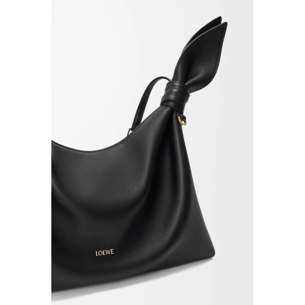 Loewe Medium Scarf bag in smooth calfskin, Black | Shoulder & Crossbody Bags | Luxury Shoes 