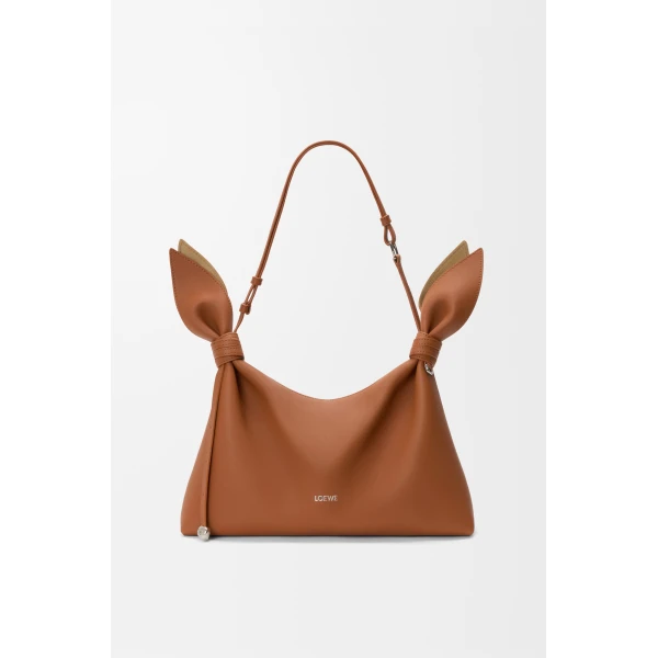 Loewe Medium Scarf bag in smooth calfskin, Squirrel | Shoulder & Crossbody Bags | Luxury Shoes 