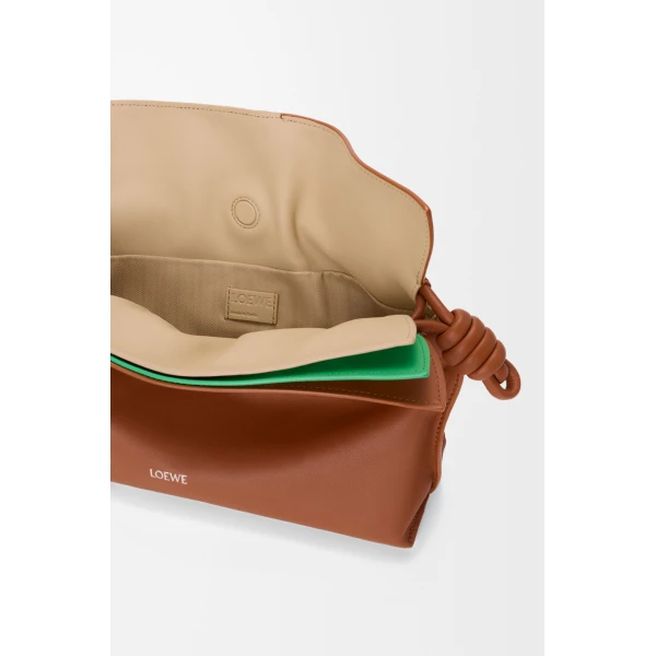 Loewe Medium layered Flamenco clutch in nappa calfskin, Multicolor Squirrel | Shoulder & Crossbody Bags | Luxury Shoes 