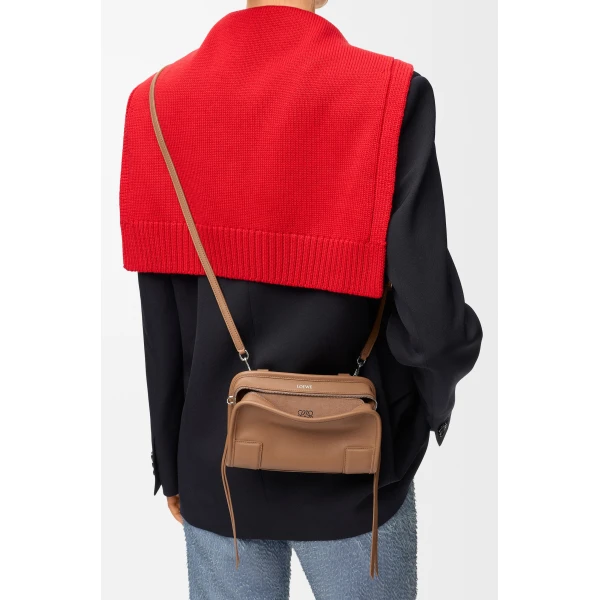 Loewe Mini Amazona 180 bag in soft calfskin, Mocha | Totes & Top-Handle Bags | Luxury Shoes 