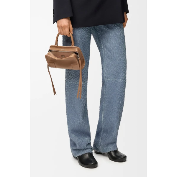 Loewe Mini Amazona 180 bag in soft calfskin, Mocha | Totes & Top-Handle Bags | Luxury Shoes 
