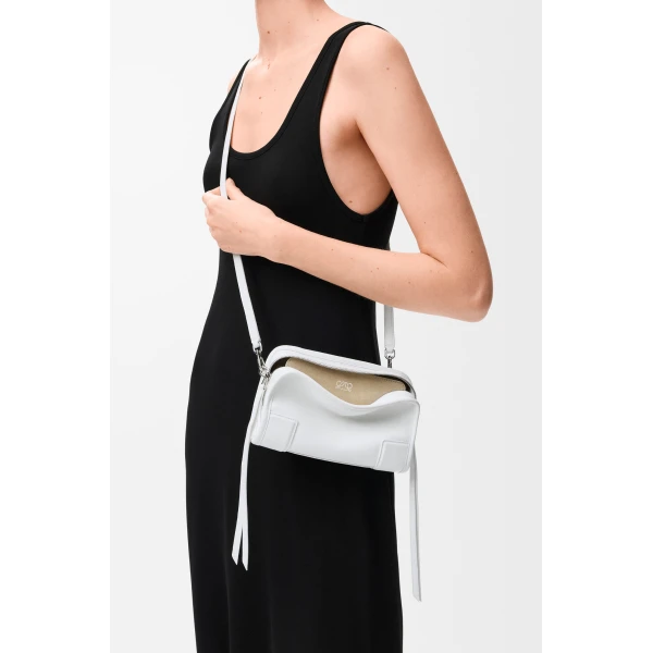 Loewe Mini Amazona 180 bag in soft calfskin, White | Totes & Top-Handle Bags | Luxury Shoes 