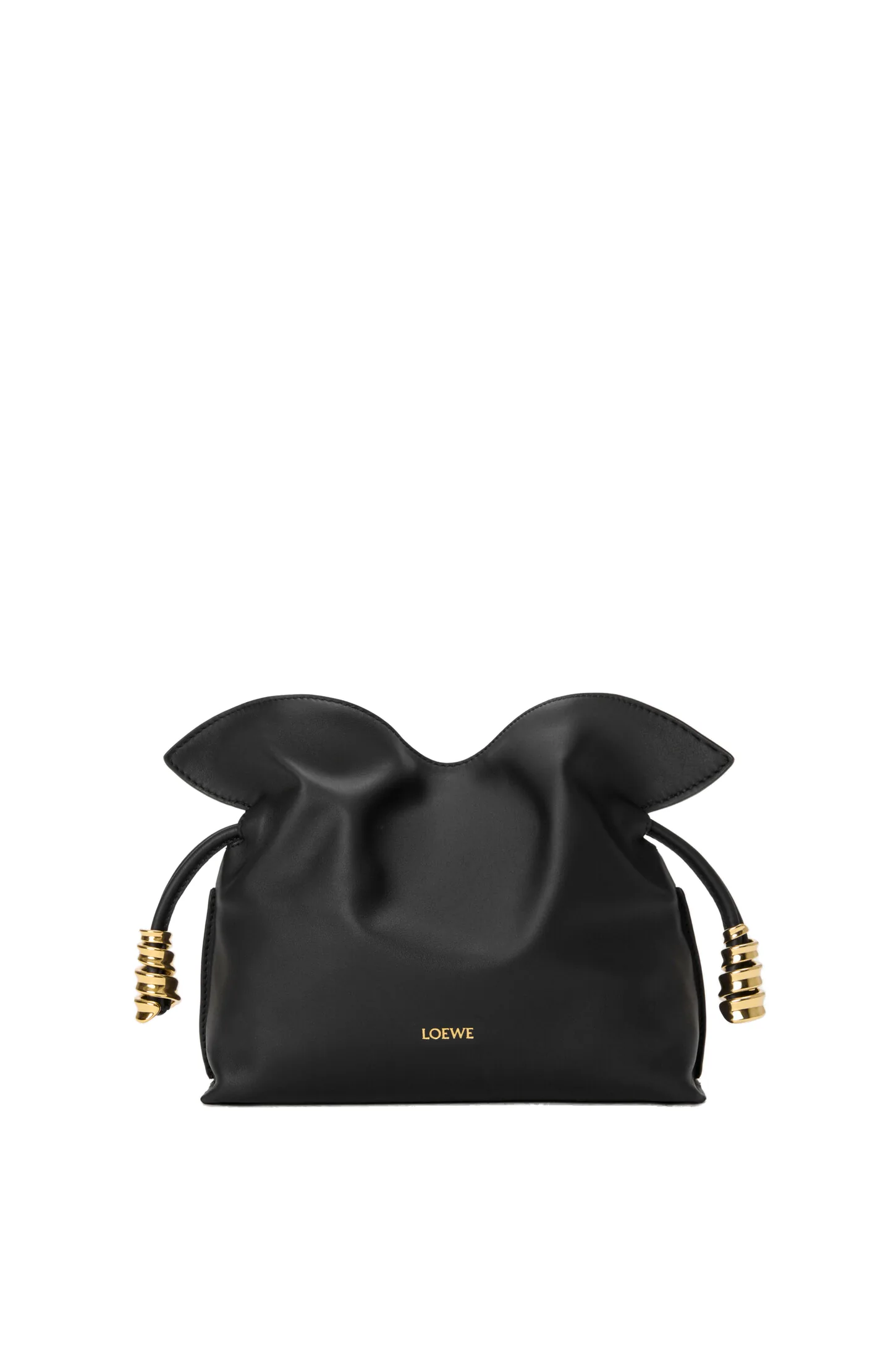 Loewe Mini Coil Flamenco clutch in nappa calfskin, Black | Shoulder & Crossbody Bags | Luxury Shoes Loewe Mini Coil Flamenco clutch in nappa calfskin, Black | Shoulder & Crossbody Bags | Luxury Shoes