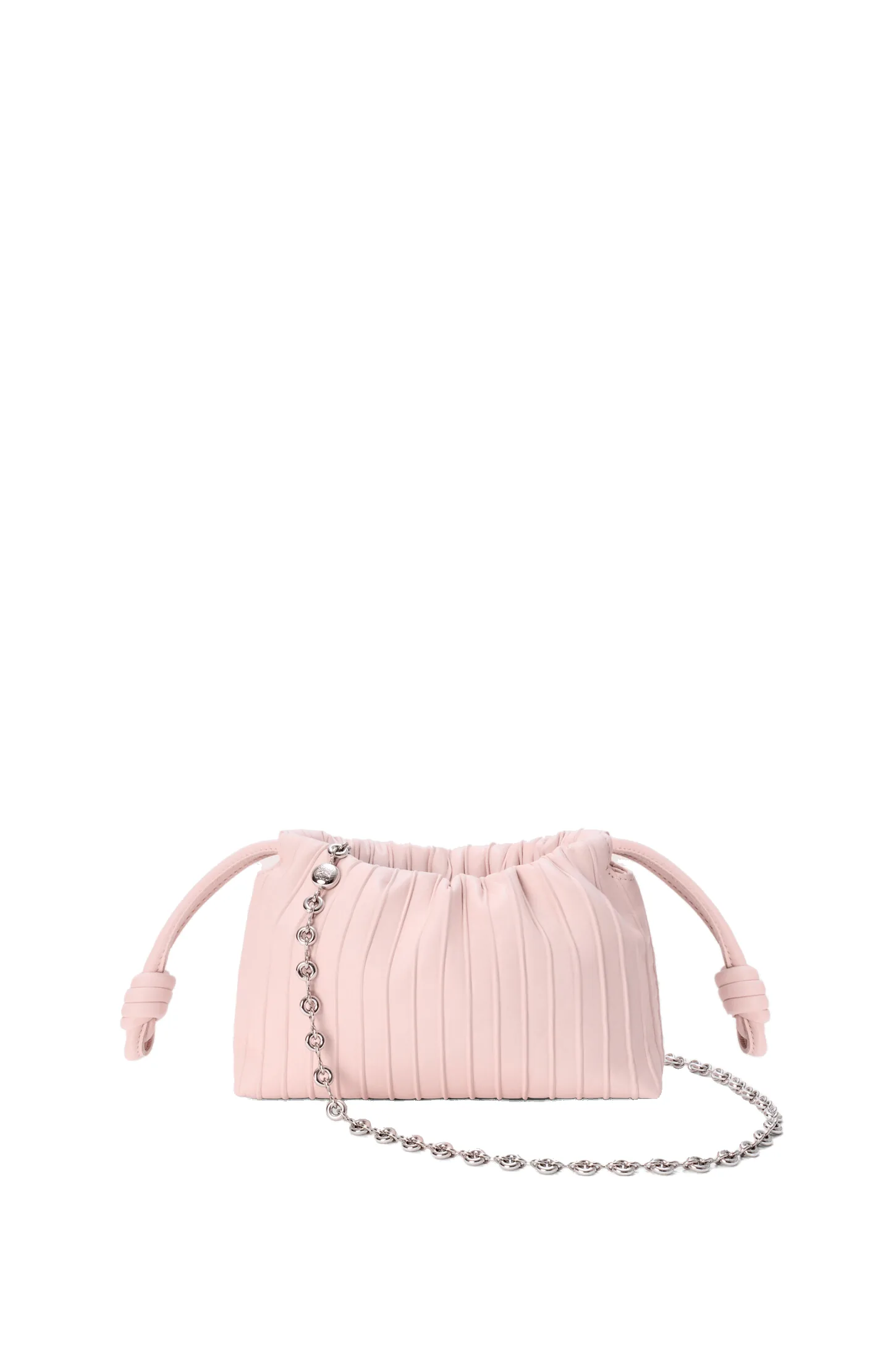 Loewe Mini Flamenco Pleats purse in nappa lambskin, Crystal Pink | Shoulder & Crossbody Bags | Luxury Shoes Loewe Mini Flamenco Pleats purse in nappa lambskin, Crystal Pink | Shoulder & Crossbody Bags | Luxury Shoes