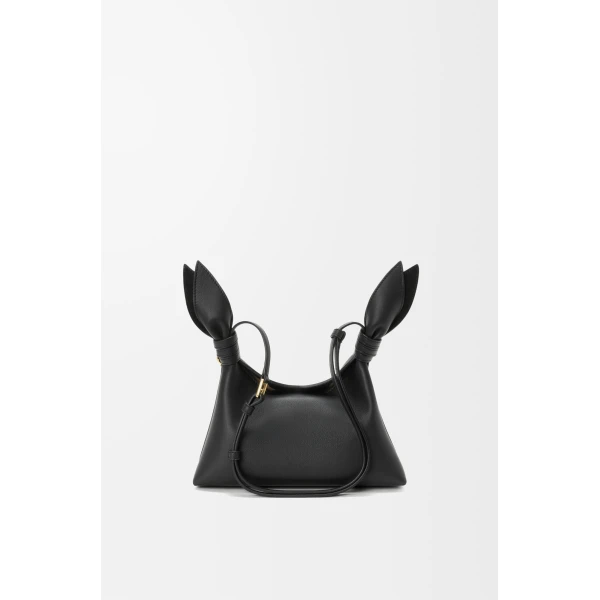 Loewe Mini Scarf bag in smooth calfskin, Black | Shoulder & Crossbody Bags | Luxury Shoes 