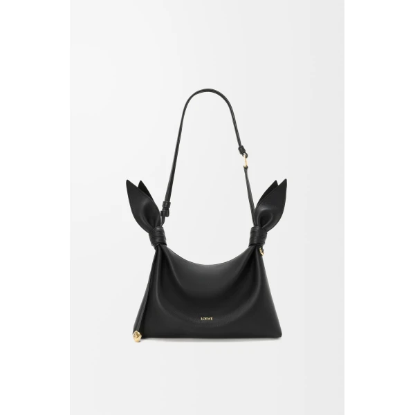 Loewe Mini Scarf bag in smooth calfskin, Black | Shoulder & Crossbody Bags | Luxury Shoes 