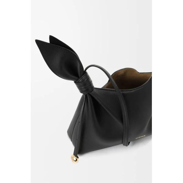 Loewe Mini Scarf bag in smooth calfskin, Black | Shoulder & Crossbody Bags | Luxury Shoes 