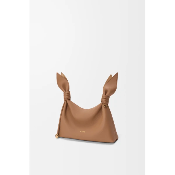 Loewe Mini Scarf bag in smooth calfskin, Mocha | Shoulder & Crossbody Bags | Luxury Shoes 