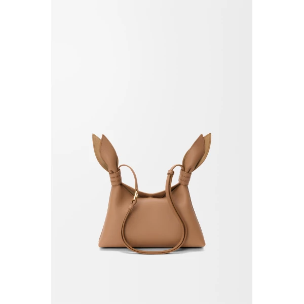 Loewe Mini Scarf bag in smooth calfskin, Mocha | Shoulder & Crossbody Bags | Luxury Shoes 