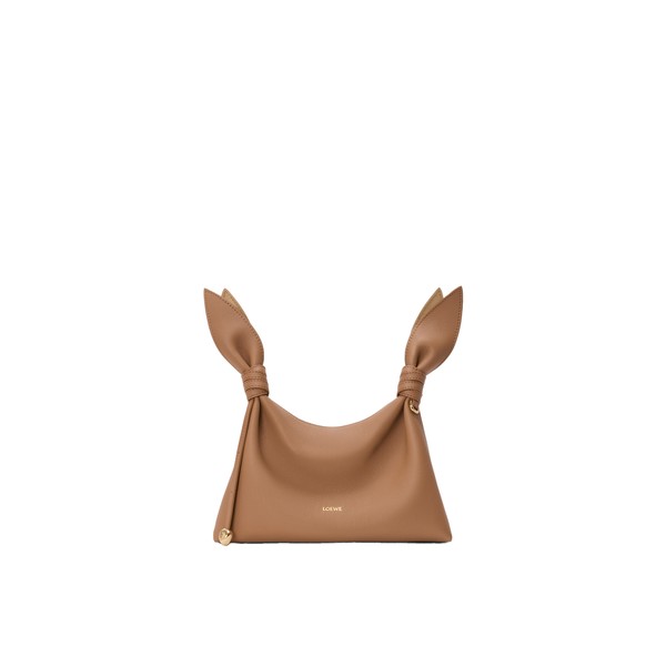 Loewe Mini Scarf bag in smooth calfskin, Mocha | Shoulder & Crossbody Bags | Luxury Shoes 