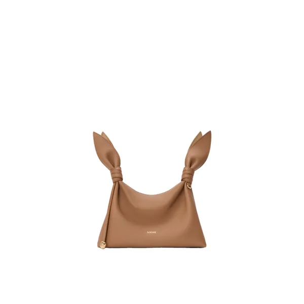 Loewe Mini Scarf bag in smooth calfskin, Mocha | Shoulder & Crossbody Bags | Luxury Shoes 