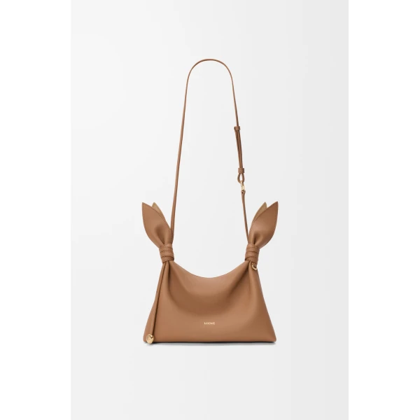 Loewe Mini Scarf bag in smooth calfskin, Mocha | Shoulder & Crossbody Bags | Luxury Shoes 