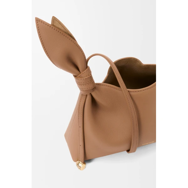 Loewe Mini Scarf bag in smooth calfskin, Mocha | Shoulder & Crossbody Bags | Luxury Shoes 