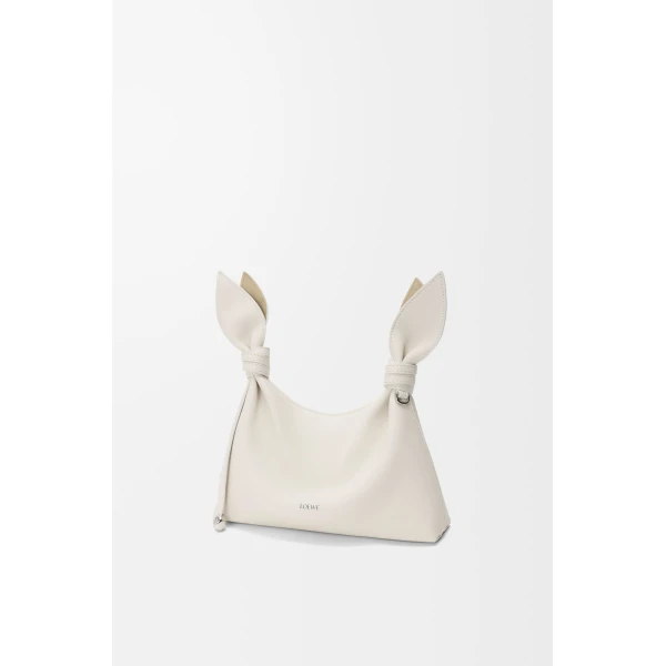 Loewe Mini Scarf bag in smooth calfskin, Soft White | Shoulder & Crossbody Bags | Luxury Shoes 