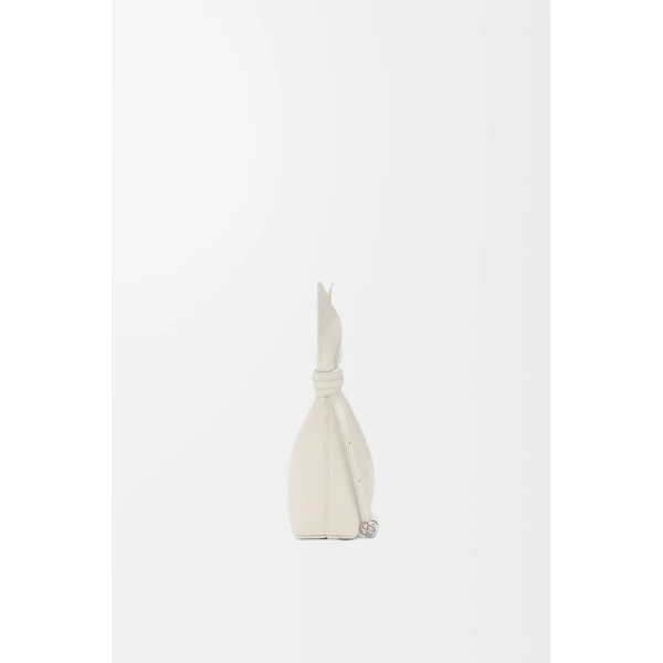 Loewe Mini Scarf bag in smooth calfskin, Soft White | Shoulder & Crossbody Bags | Luxury Shoes 