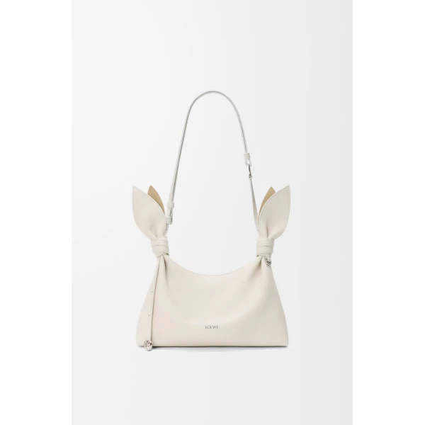 Loewe Mini Scarf bag in smooth calfskin, Soft White | Shoulder & Crossbody Bags | Luxury Shoes 