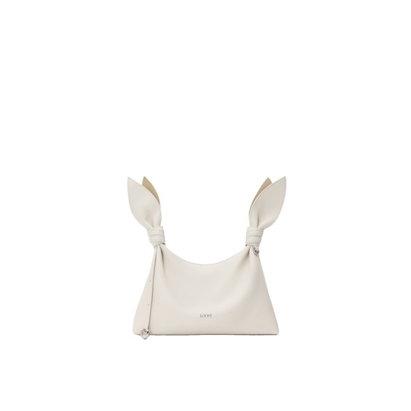 Loewe Mini Scarf bag in smooth calfskin, Soft White | Shoulder & Crossbody Bags | Luxury Shoes 