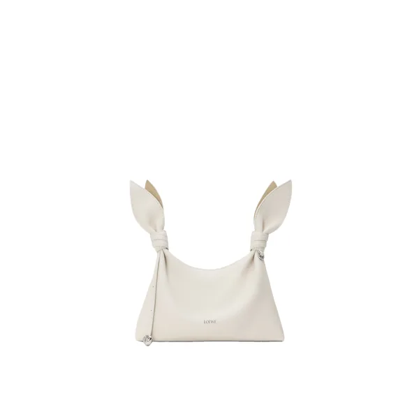 Loewe Mini Scarf bag in smooth calfskin, Soft White | Shoulder & Crossbody Bags | Luxury Shoes 