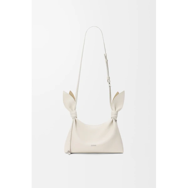 Loewe Mini Scarf bag in smooth calfskin, Soft White | Shoulder & Crossbody Bags | Luxury Shoes 