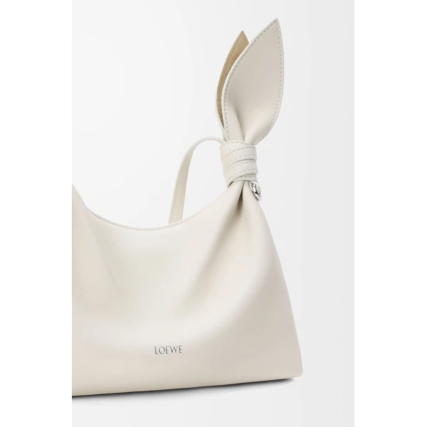 Loewe Mini Scarf bag in smooth calfskin, Soft White | Shoulder & Crossbody Bags | Luxury Shoes 
