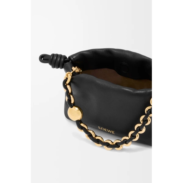 Loewe Nano Flamenco purse in mellow nappa lambskin, Black | Clutch Bags | Luxury Shoes 